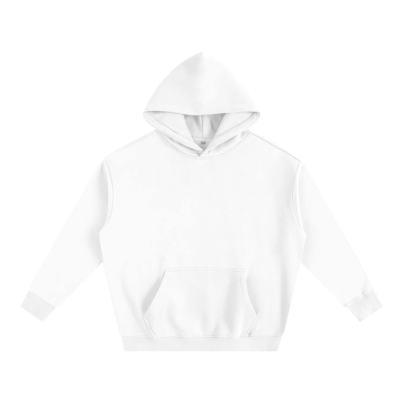 Japanese Wave on Oversize Fleeced Hoodie